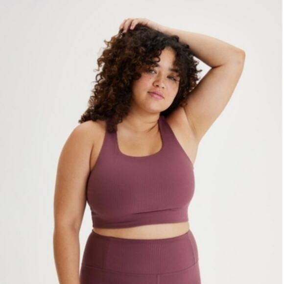 Girlfriend Collective Goji RIB Paloma Racerback Bra Size S - Picture 2 of 8